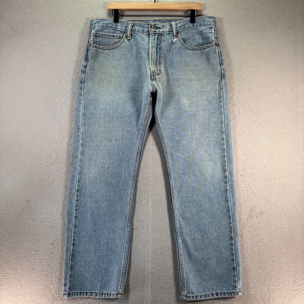 Vintage Levis 505 Jeans‎ Means 36x30 Straight Fit Blue Lightwash Denim Classic